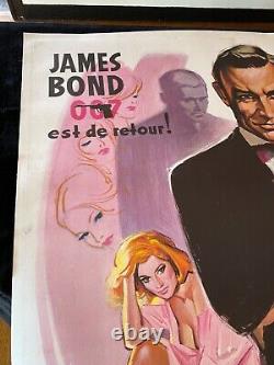 From Russia With Love James Bond Sean Connery 1970 French 47x63 Linenbacked