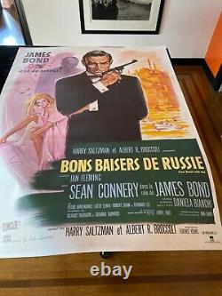 From Russia With Love James Bond Sean Connery 1970 French 47x63 Linenbacked