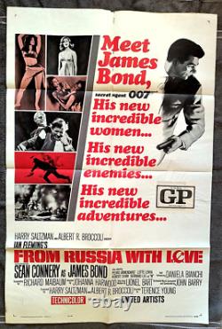 From Russia With Love Movie Poster JAMES BOND 007 SEAN CONNERY Robert Shaw 1964