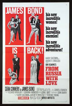 From Russia With Love Sean Connery James Bond 1963 Style B 1-sheet Near Mint