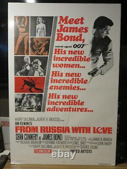 From Russia with Love James Bond Sean Connery Original Movie Poster 1980 27 41
