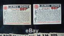 Full Set 1965 JAMES BONDSean CONNERY Secret Agent 007 Complete 1-66 Ex to Ex/Nm