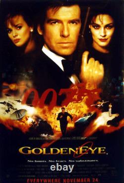 GOLDEN EYE 1995 Pierce Brosnan, Sean Bean JAMES BOND LARGE UK POSTER