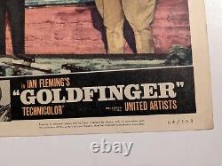 GOLDFINGER 1964 Original LOBBY CARD JAMES BOND SEAN CONNERY