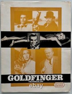 GOLDFINGER (1964) SEAN CONNERY / JAMES BOND Rare French PRESSBOOK