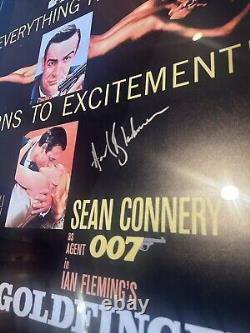 GOLDFINGER 24x36 Movie Poster signed by SEAN CONNERY BLACKMAN James Bond 007