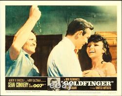 GOLDFINGER Lobby Card Set (8) 1964 Sean Connery as spy James Bond 007