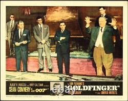 GOLDFINGER Lobby Card Set (8) 1964 Sean Connery as spy James Bond 007