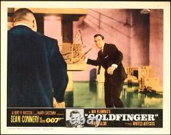 GOLDFINGER Lobby Card Set (8) 1964 Sean Connery as spy James Bond 007