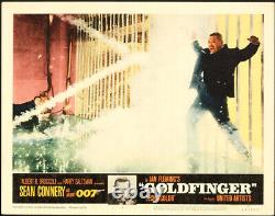 GOLDFINGER Lobby Card Set (8) 1964 Sean Connery as spy James Bond 007