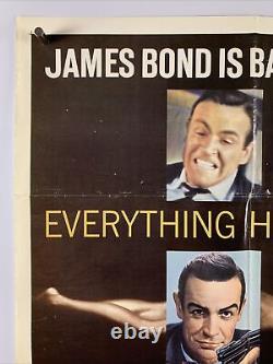 GOLDFINGER Movie Poster (Fine-) One Sheet 1962 James Bond 007 Sean Connery