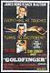GOLDFINGER Original Australian One sheet Movie poster Sean Connery James Bond