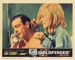 GOLDFINGER Original Lobby Card 2 Sean Connery James Bond Honor Blackman