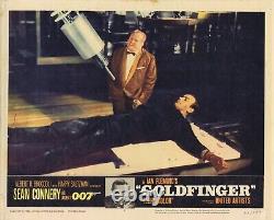 GOLDFINGER Original Lobby Card 6 Sean Connery James Bond I Expect You to Die