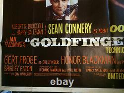GOLDFINGER US 3-Sheet Movie Poster / JAMES BOND Sean Connery, Gert Fröbe