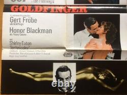 GOLDFINGER german Movie Poster / Filmplakat James Bond Sean Connery