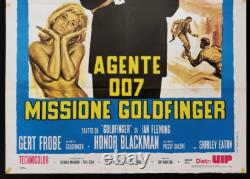 GOLDFINGER italian poster Sean Connery Honor Blackman James Bond 007 Spy E35