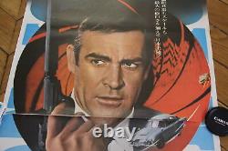 Goldfinger 1963 B2 Japan Original Poster James Bond Sean Connery 20x58