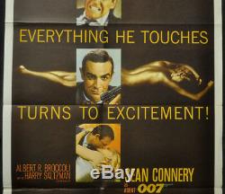 Goldfinger 1964 Original 27x41 Movie Poster Sean Connery James Bond 007