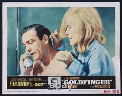 Goldfinger James Bond Sean Connery Shirley Eaton 1964 Lobby Card #2