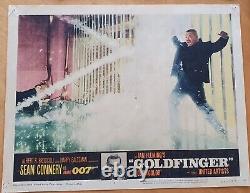 Goldfinger Original 1964 USA 11 x 14 Lobby Card James Bond 007 Sean Connery