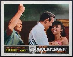 Goldfinger Sean Connery James Bond 1964 Lobby Card #7