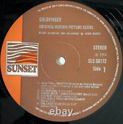 Goldfinger'Sunset' Vinyl Stereo LP 1964RR James Bond Sean Connery