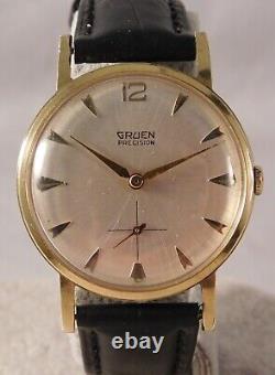 Gruen Precision 510 James Bond 007 Sean Connery Circa 1960's Mens Watch. 33mm