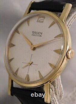 Gruen Precision 510 James Bond 007 Sean Connery Circa 1960's Mens Watch. 33mm