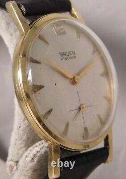 Gruen Precision 510 James Bond 007 Sean Connery Circa 1960's Mens Watch. 33mm