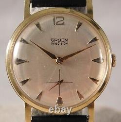 Gruen Precision 510 James Bond 007 Sean Connery Circa 1960's Mens Watch. 33mm