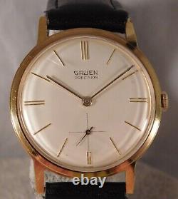 Gruen Precision 510 James Bond 007 Sean Connery Vintage 1960's Mens Watch. 34mm