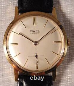 Gruen Precision 510 James Bond 007 Sean Connery Vintage 1960's Mens Watch. 34mm