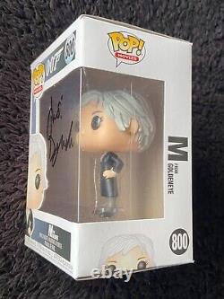 Hand Signed FUNKO POP JUDI DENCH as M 007 JAMES BOND Sean Connery + my COA