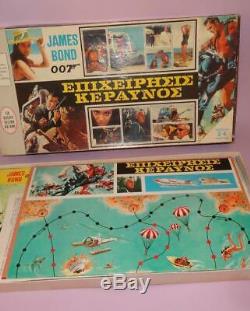 JAMES BOND 007 GREEK BOARD GAME THUNDERBALL SEAN CONNERY VINTAGE GREECE 1970's