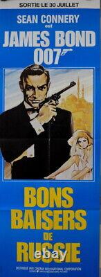 JAMES BOND 007 Sean Connery FROM RUSSIA WITH LOVE 1963 FRENCH POSTER 24x63 R