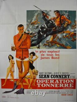 JAMES BOND 007 Sean Connery THUNDERBALL Terence Young 1965 FRENCH POSTER 47x63