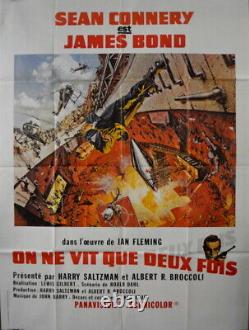JAMES BOND 007 Sean Connery YOU ONLY LIVE TWICE 1967 FRENCH POSTER 47x63