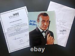 JAMES BOND 007 all six signed autograph SEAN CONNERY, ROGER MOORE, DANIEL CRAIG