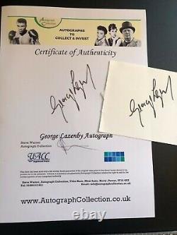 JAMES BOND 007 all six signed autograph SEAN CONNERY, ROGER MOORE, DANIEL CRAIG