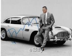 JAMES BOND Aston Martin signed autograph SEAN CONNERY, ROGER MOORE, DANIEL CRAIG