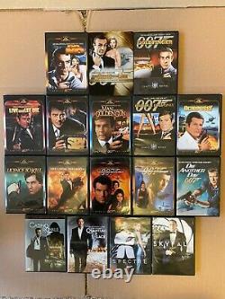 JAMES BOND Collection 17 DVDS! Sean Connery Daniel Craig Pierce Brosnan, Moore