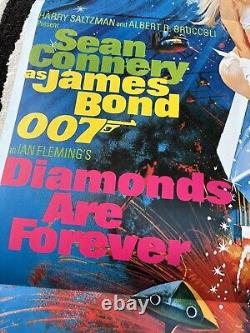 JAMES BOND DIAMONDS ARE FOREVER Japanese movie poster SEAN CONNERY McGINNIS