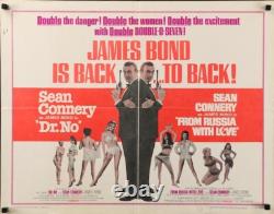 JAMES BOND DR. NO FROM RUSSIA half sheet movie poster 22x28 R1965 SEAN CONNERY