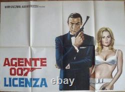 JAMES BOND DR. NO Italian 4F movie poster 55x79 R71 SEAN CONNERY URSULA ANDRESS