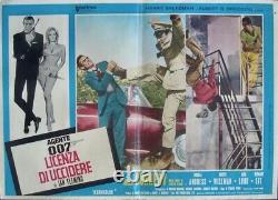 JAMES BOND DR. NO Italian fotobusta movie poster Blue R71 #3 SEAN CONNERY