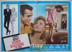 JAMES BOND DR. NO Italian fotobusta movie posters set x 6 R75 SEAN CONNERY