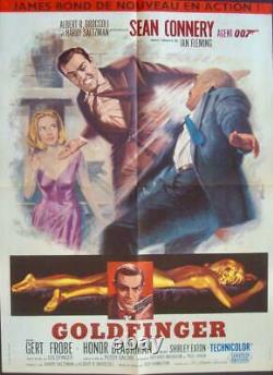 JAMES BOND GOLDFINGER French Moyenne movie poster 1964 SEAN CONNERY VERY RARE