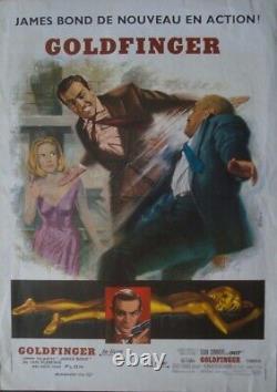 JAMES BOND GOLDFINGER French movie poster R72 SEAN CONNERY Jean MASCII Art