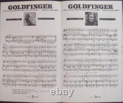 JAMES BOND GOLDFINGER Japanese music sheet 7x10 SEAN CONNERY 1964 VERY RARE